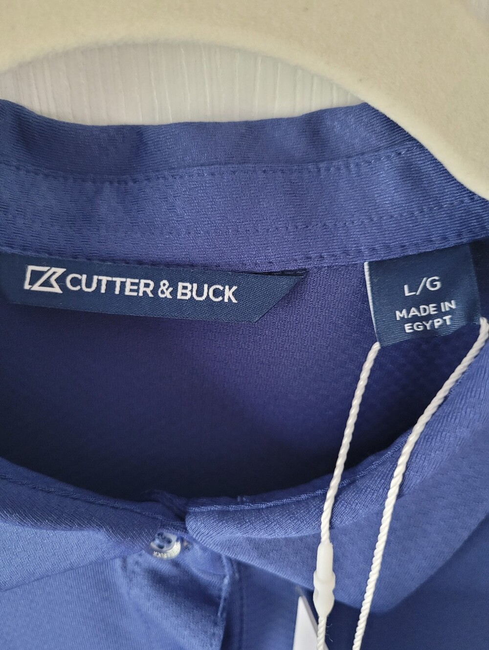 Cutter & Buck Women's Prospect Polo Large Blue Performance Golf UPF 50+ NWT - Picture 2 of 6